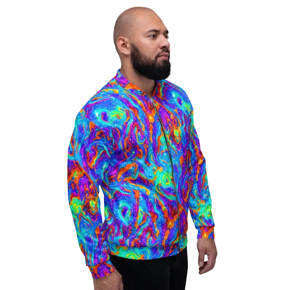 Liquid Daydream on Bomber Jacket — Right