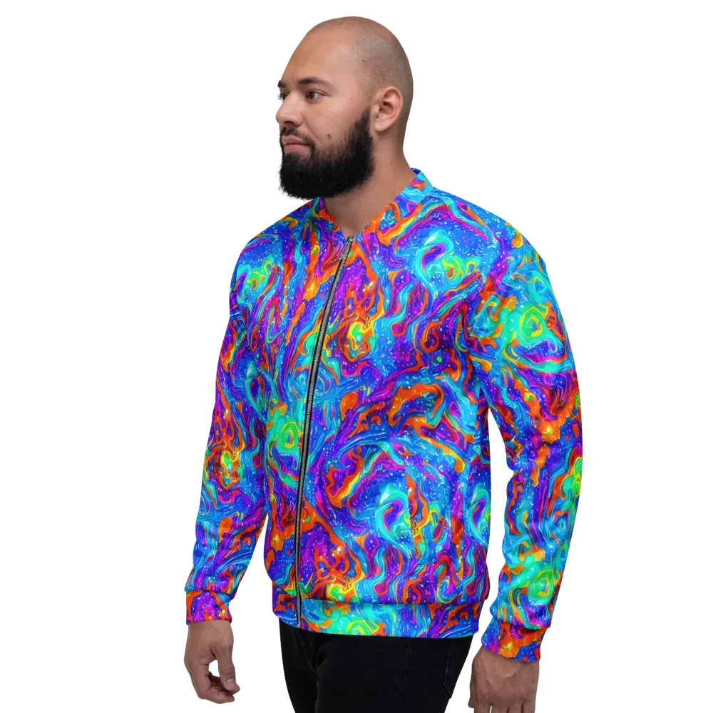 Liquid Daydream on Bomber Jacket — Left
