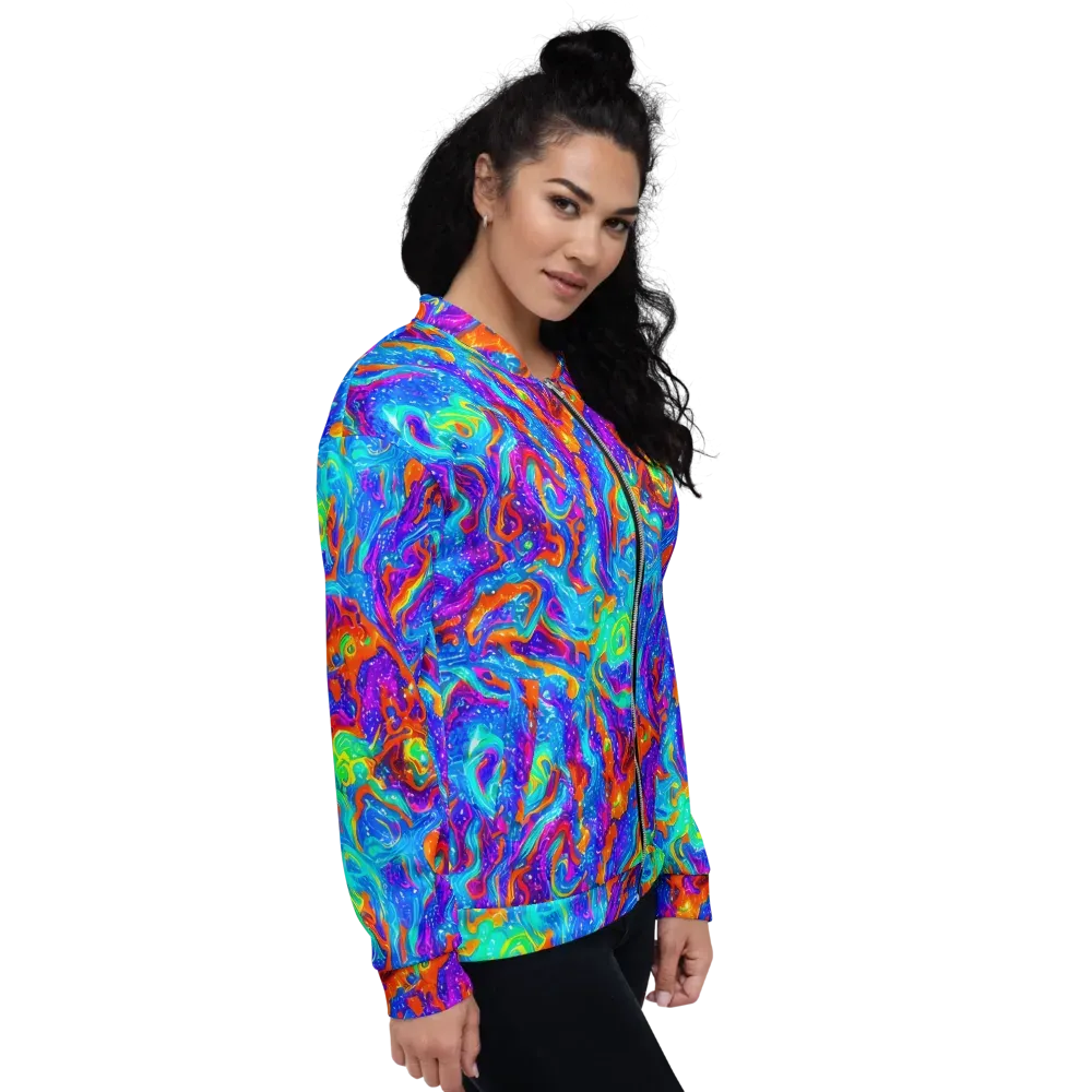 Liquid Daydream on Bomber Jacket — Right