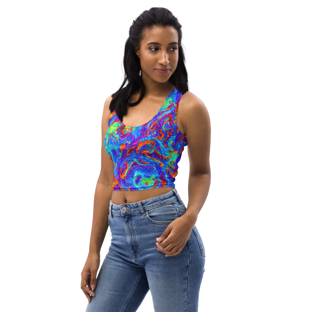 Liquid Daydream on Crop Top — Left Front