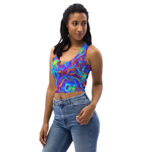 Liquid Daydream on a Crop Top