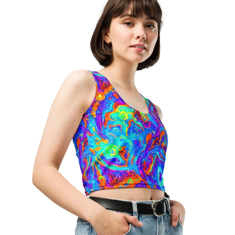 Liquid Daydream on Crop Top — Right Front