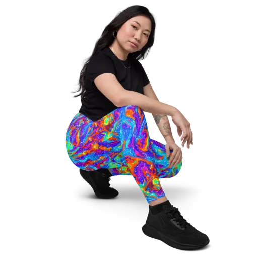 Liquid Daydream on a Leggings with Pockets