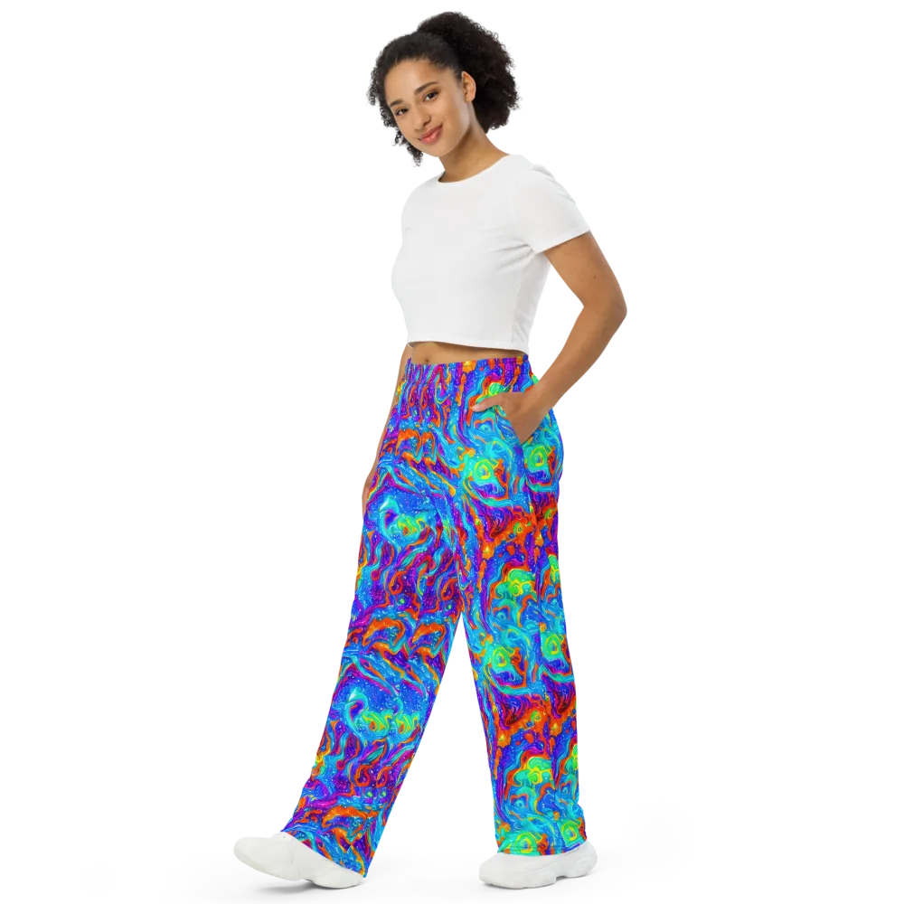 Liquid Daydream on Wide-Leg Pants — Left Front