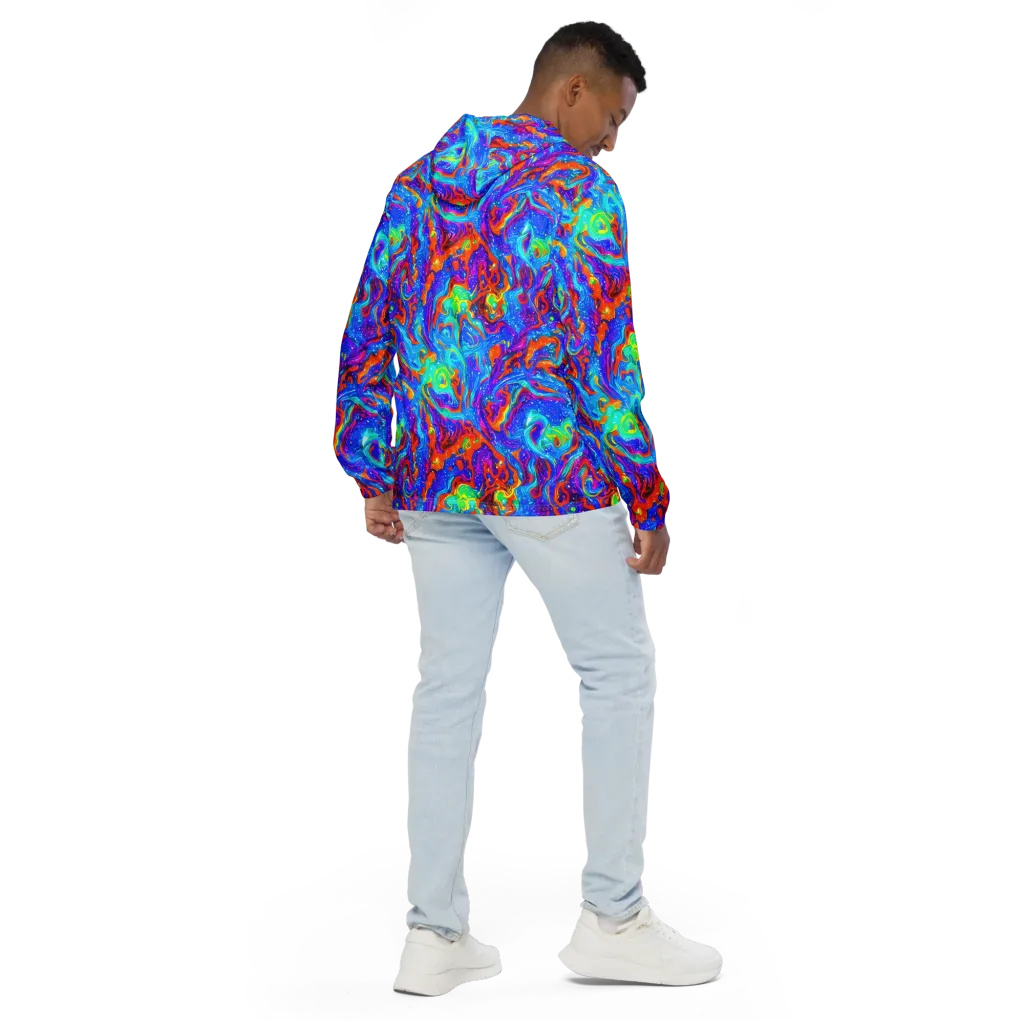 Liquid Daydream on Men's Windbreaker — Back