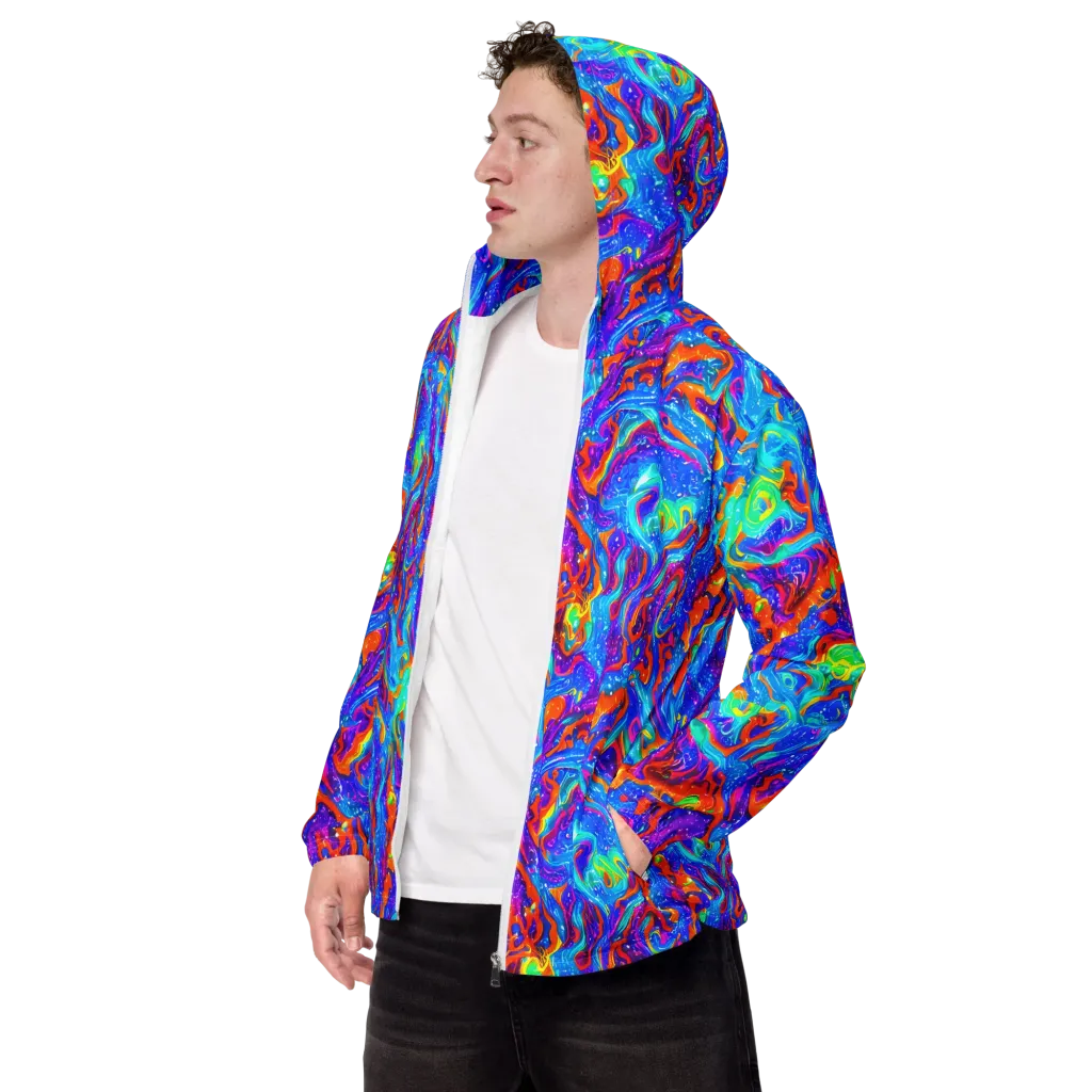 Liquid Daydream on Men's Windbreaker — Left Front