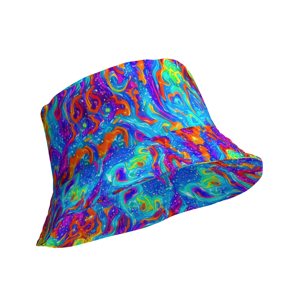 Liquid Daydream on Reversible Bucket Hat — Product details Outside