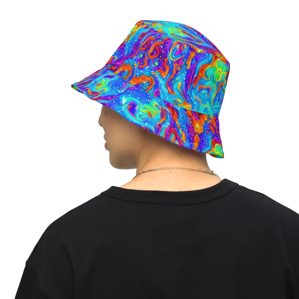 Liquid Daydream on Reversible Bucket Hat — Back Inside