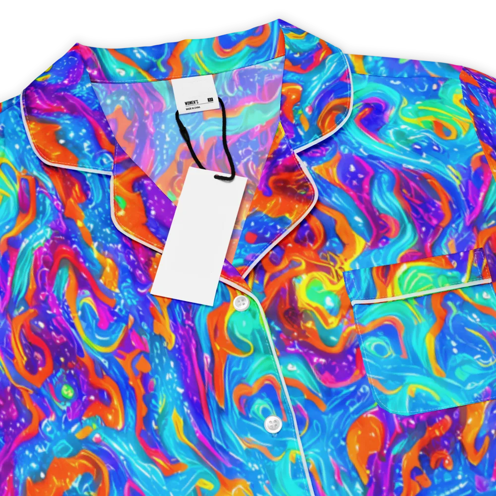 Liquid Daydream on Women's Short Sleeve Pajama Top — Product details