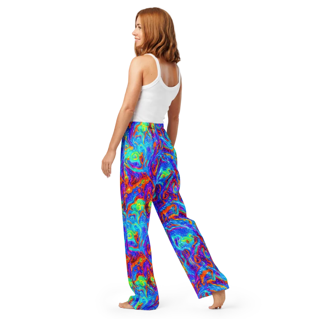 Liquid Daydream on Women's Pajama Pants — Back