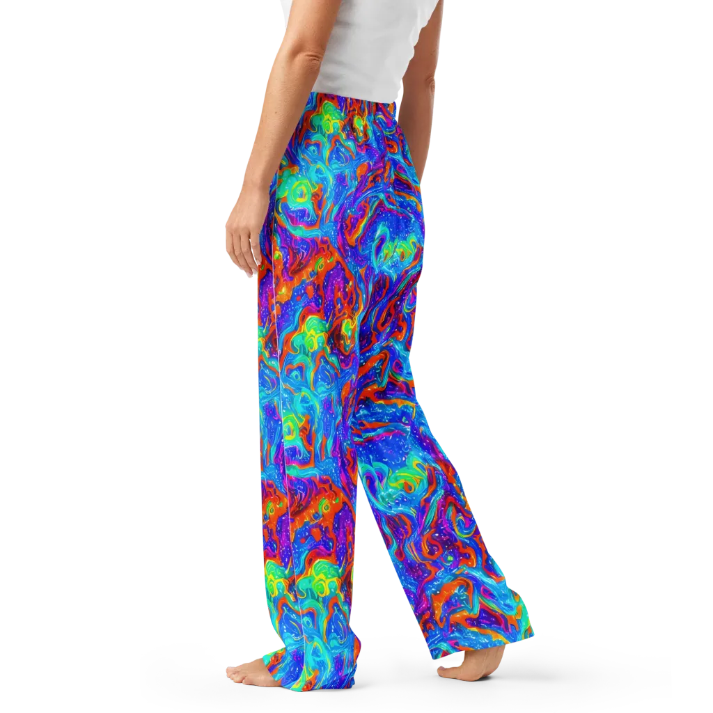 Liquid Daydream on Women's Pajama Pants — Left