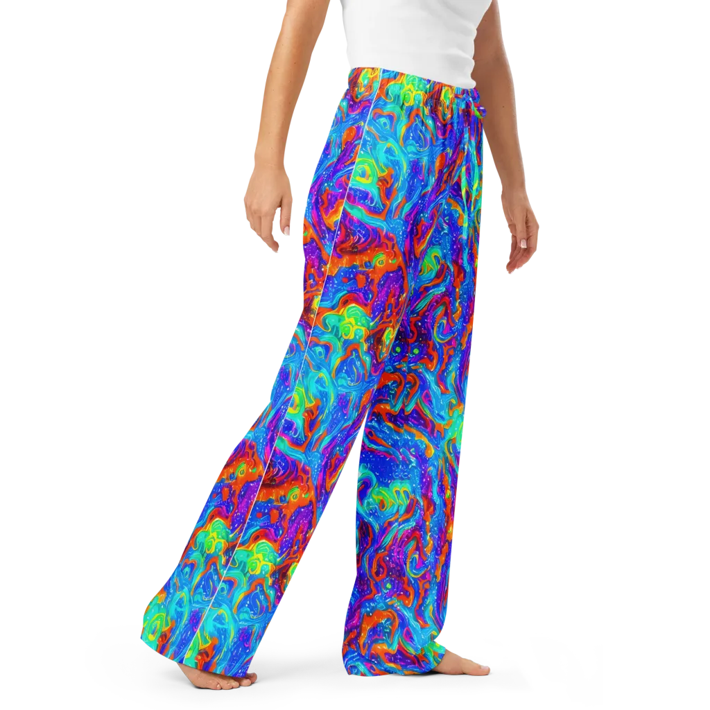 Liquid Daydream on Women's Pajama Pants — Right Front