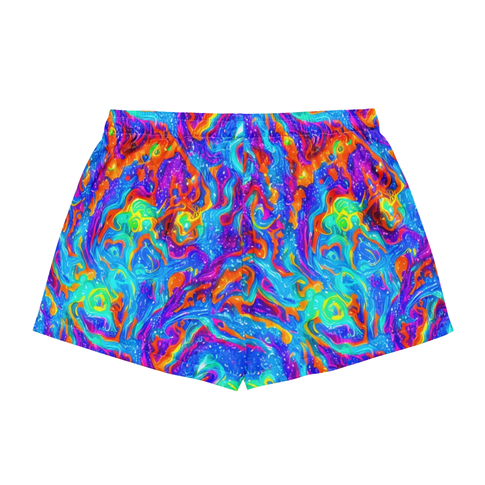 Liquid Daydream on Women's Pajama Shorts — Back