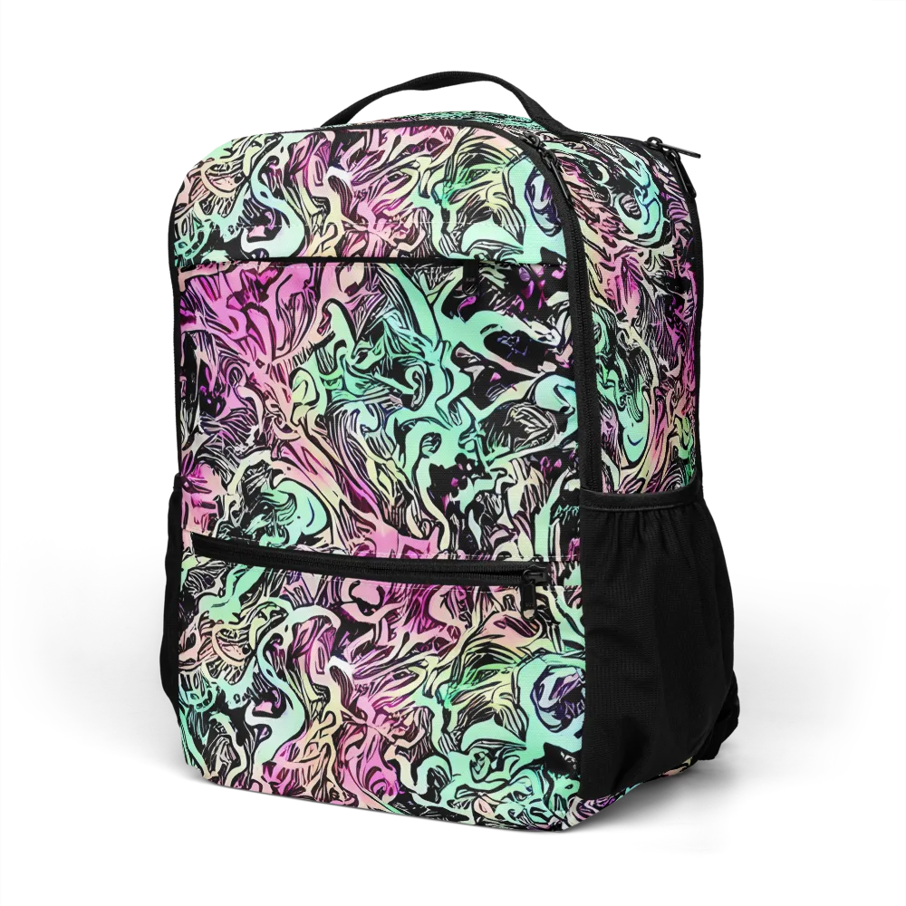 Pastel Voltage on Utility Backpack — Left Front