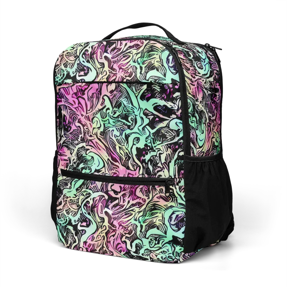 Pastel Voltage on Utility Backpack — Left Front