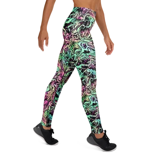 Pastel Voltage on a Yoga Leggings