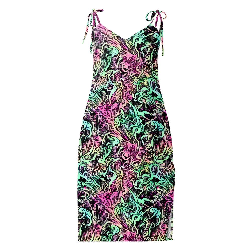Pastel Voltage on Slip Dress — Front