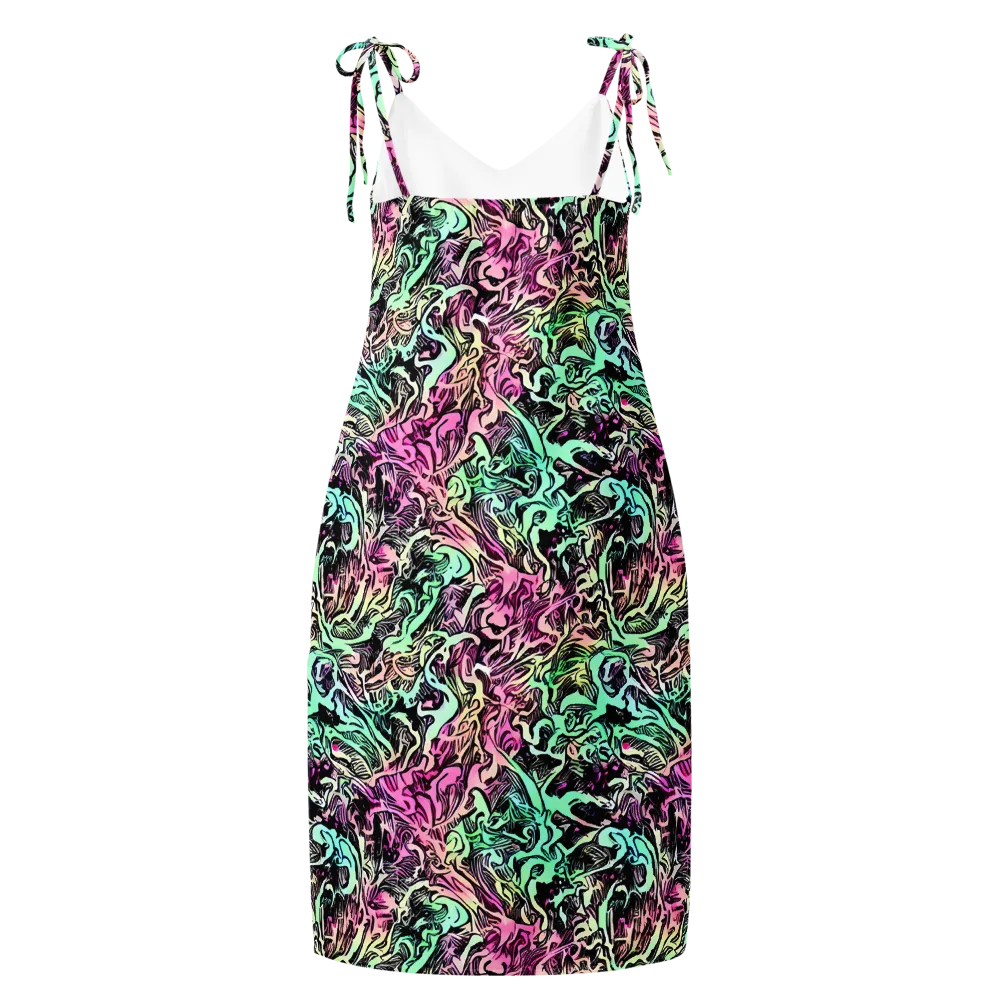 Pastel Voltage on Slip Dress — Back