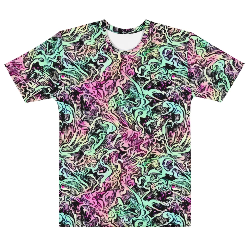 Pastel Voltage on Men's Cotton Crew Neck T-Shirt — Front