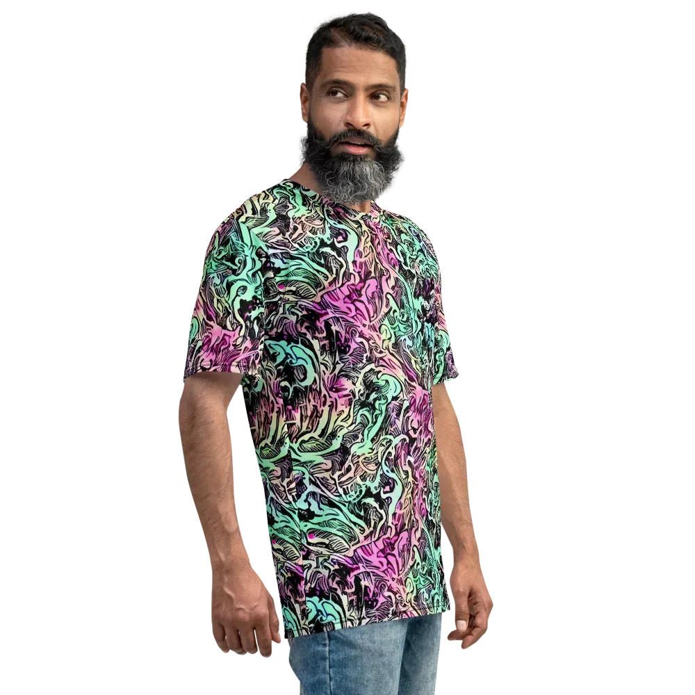 Pastel Voltage on Men's Crew Neck T-Shirt — Right
