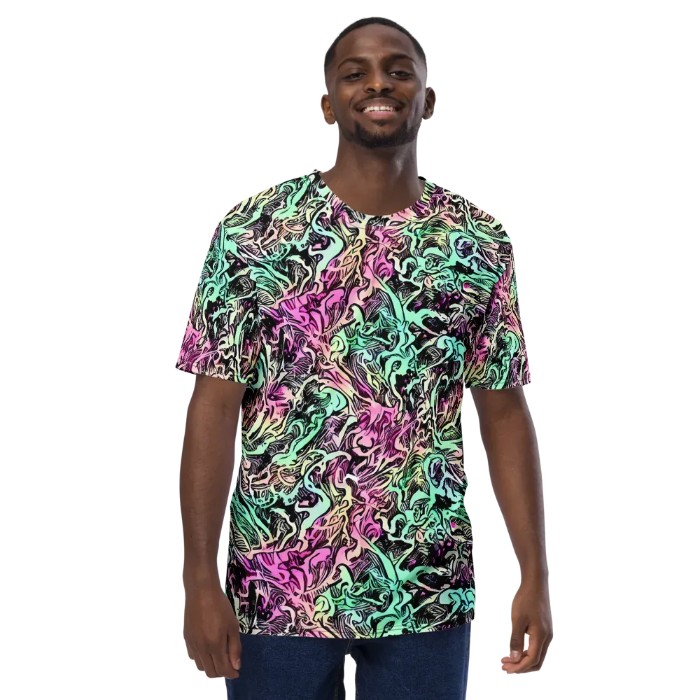 Pastel Voltage on Men's Crew Neck T-Shirt — Front