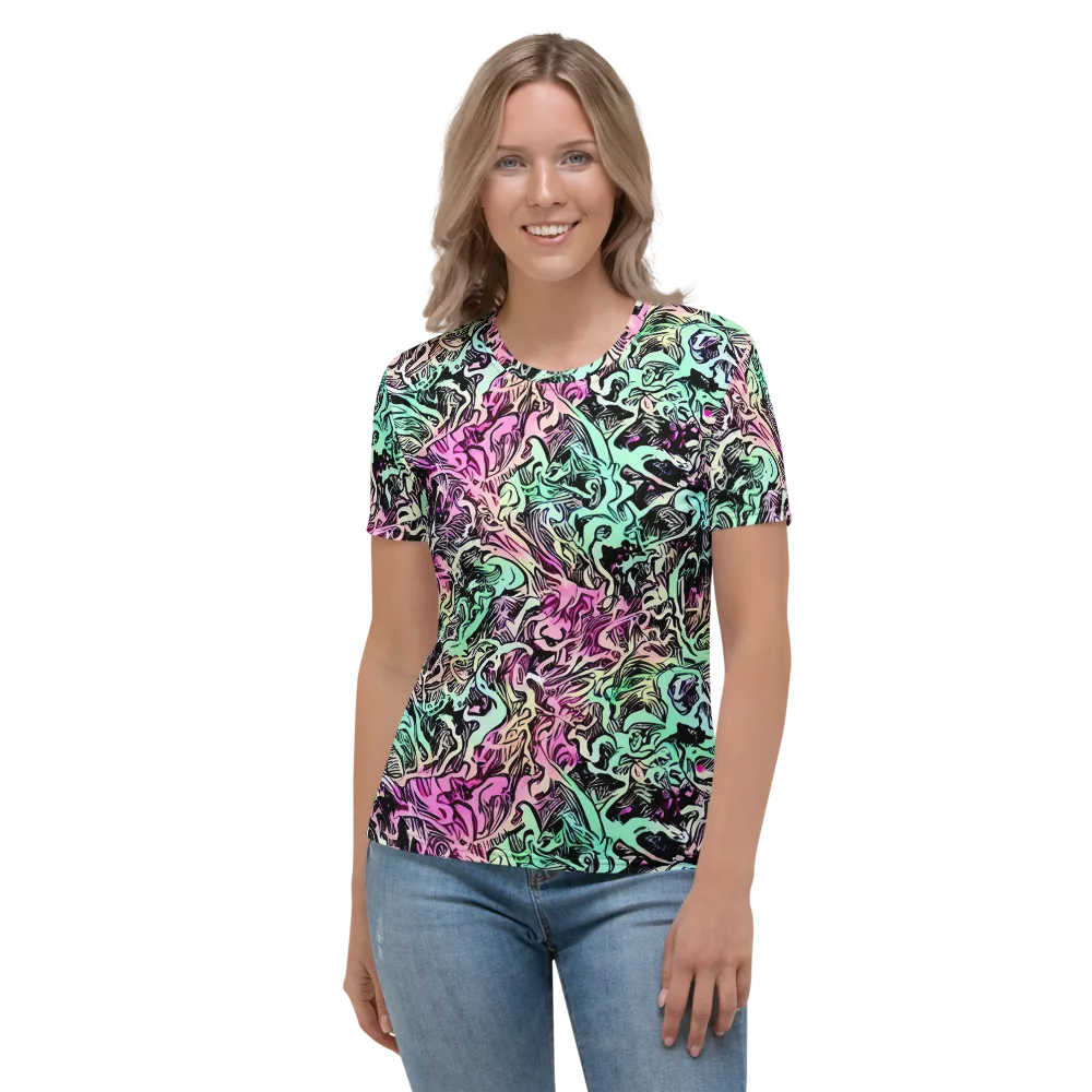 Pastel Voltage on Women's Crew Neck T-Shirt — Front
