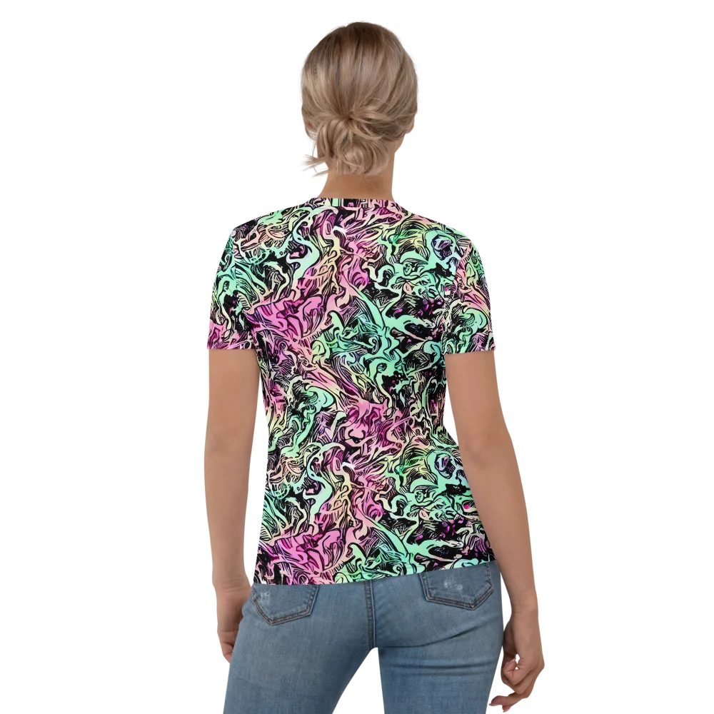 Pastel Voltage on Women's Crew Neck T-Shirt — Back