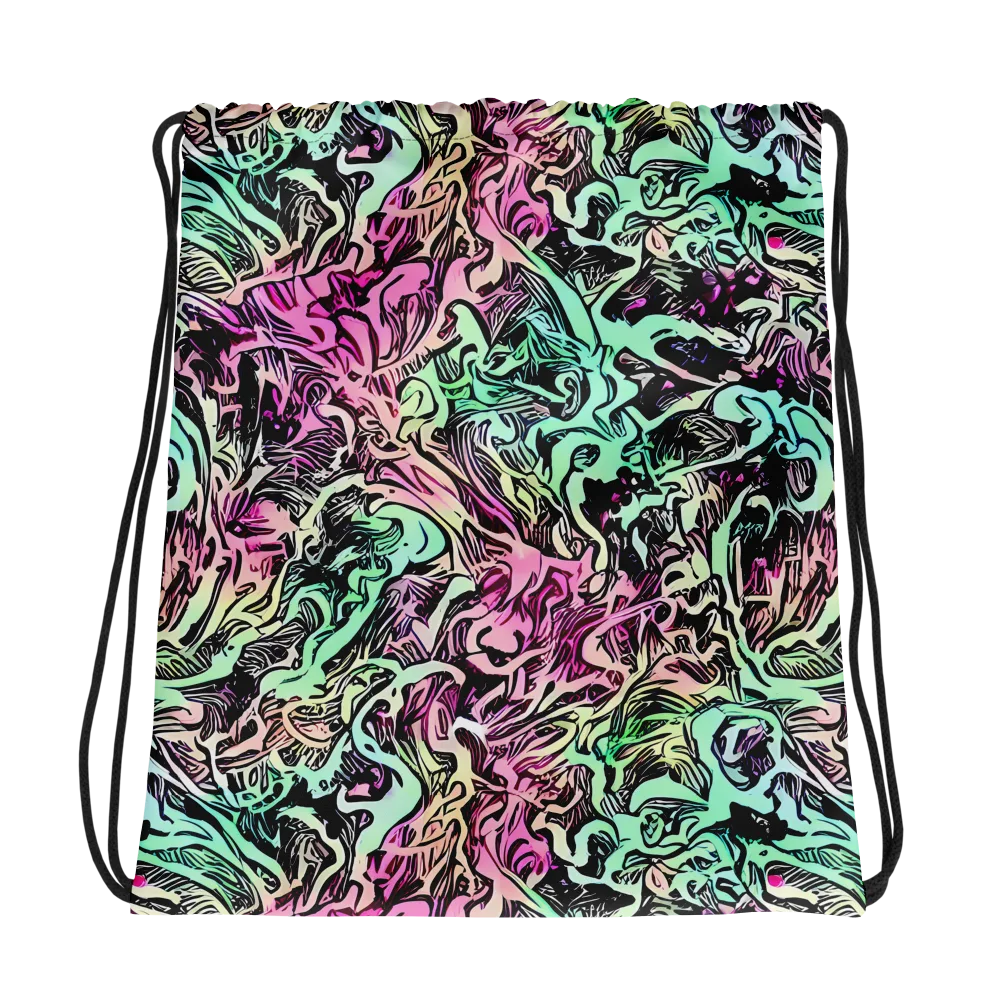Pastel Voltage on Drawstring Bag — Photo