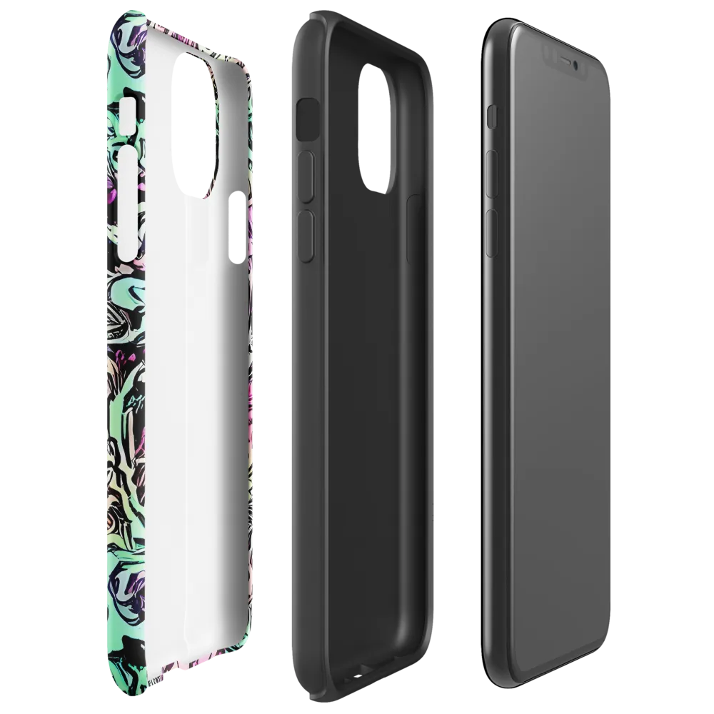 Pastel Voltage on Tough Case for iPhone® — Right