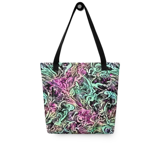 Pastel Voltage on a Tote Bag