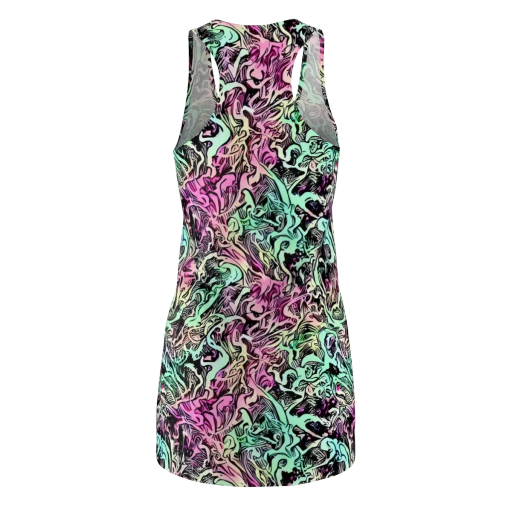 Pastel Voltage on Racerback Dress — Back
