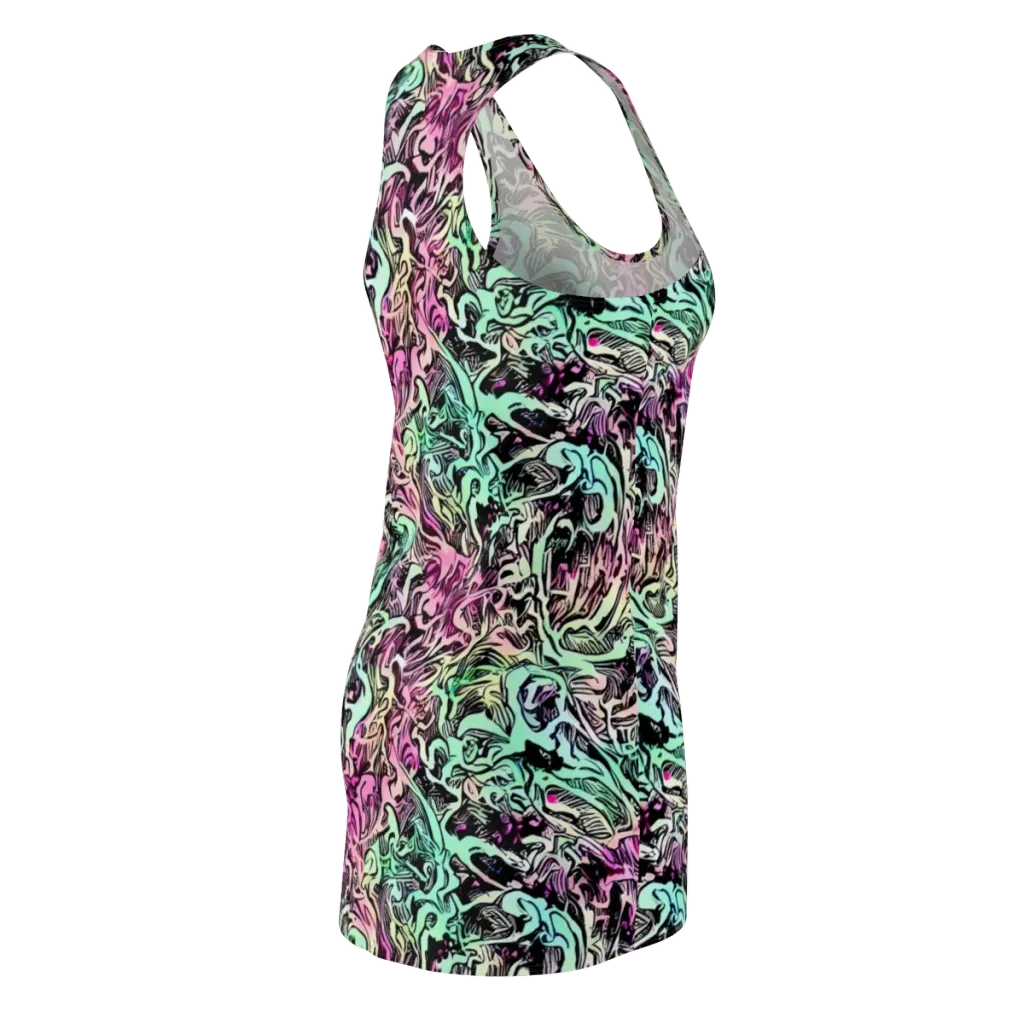 Pastel Voltage on Racerback Dress — Back Side