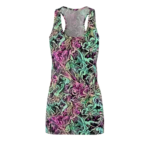 Pastel Voltage on a Racerback Dress