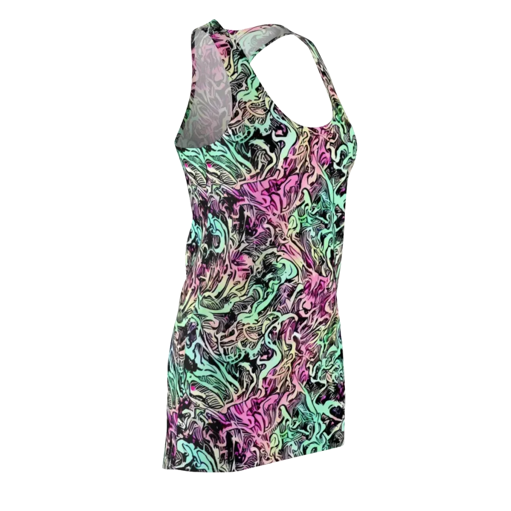 Pastel Voltage on Racerback Dress — Front Side