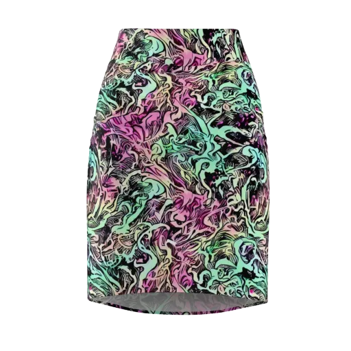 Pastel Voltage on a Pencil Skirt