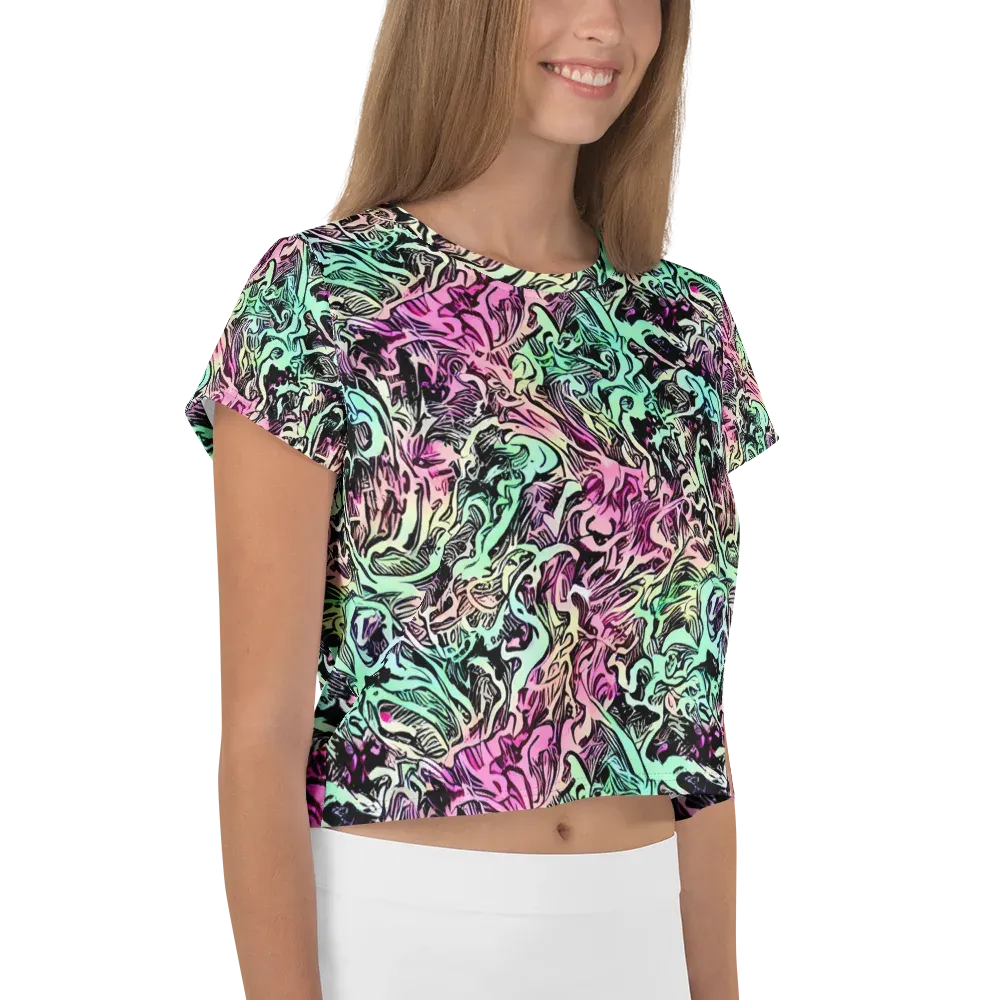 Pastel Voltage on Crop Tee — Right