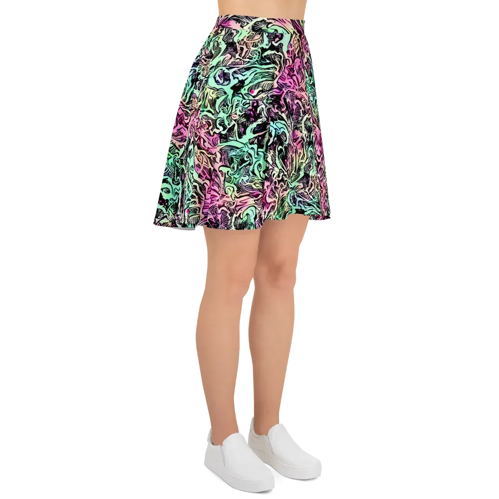 Pastel Voltage on Skater Skirt — Right