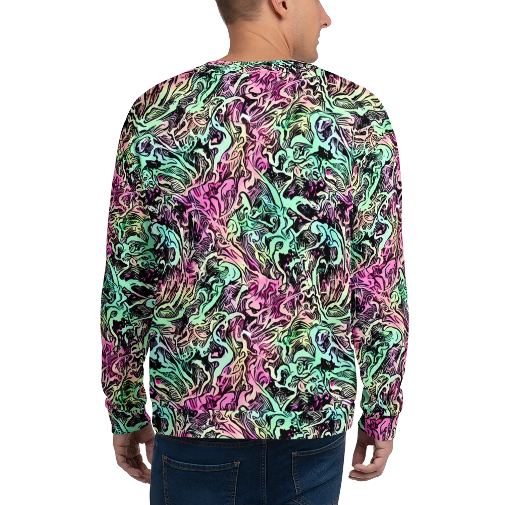 Pastel Voltage on Sweatshirt — Back
