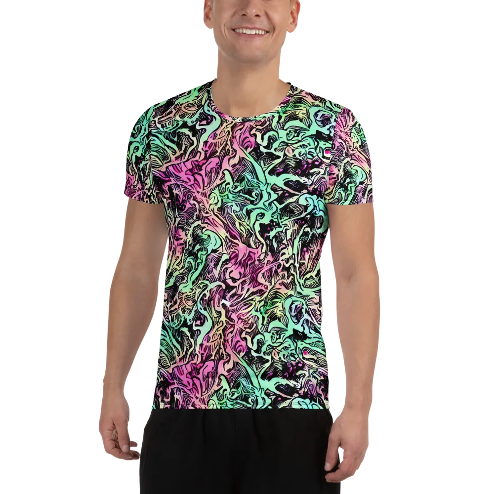 Pastel Voltage on Men's Athletic T-Shirt — Front