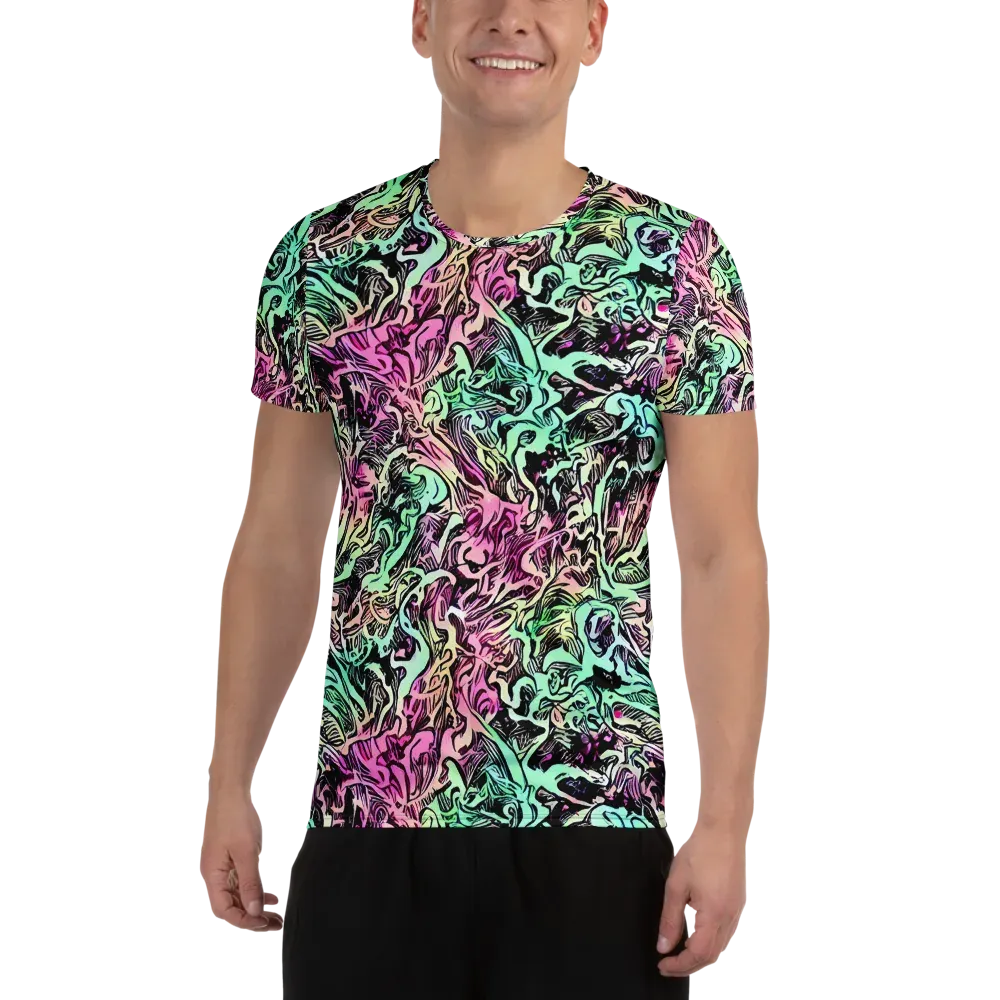 Pastel Voltage on Men's Athletic T-Shirt — Front
