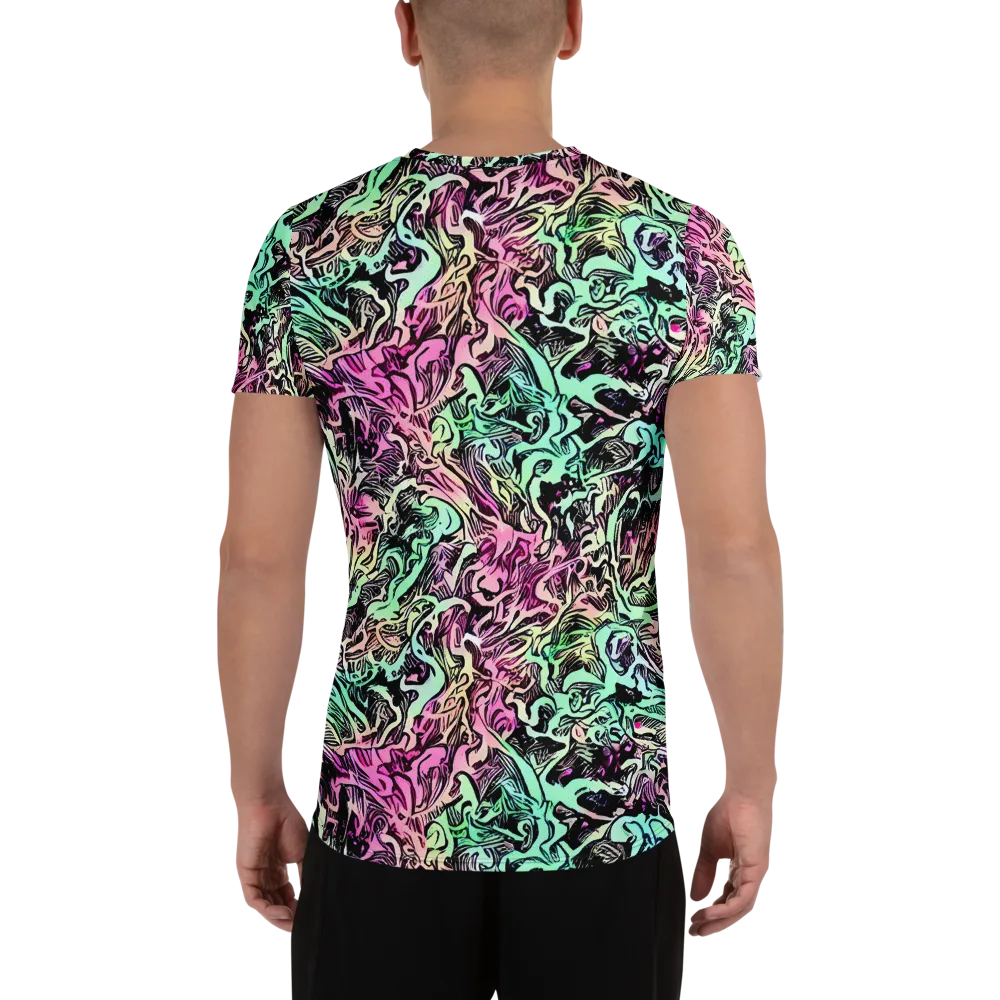 Pastel Voltage on Men's Athletic T-Shirt — Back