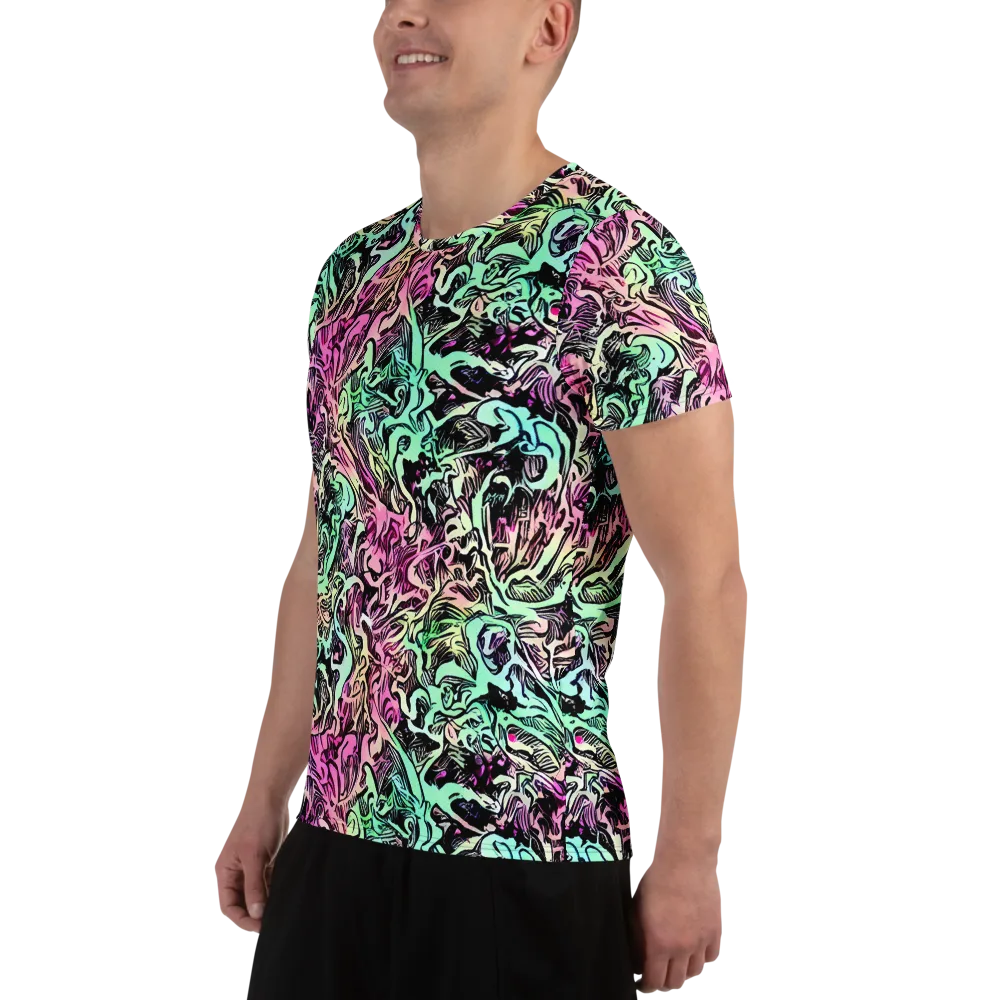 Pastel Voltage on Men's Athletic T-Shirt — Left