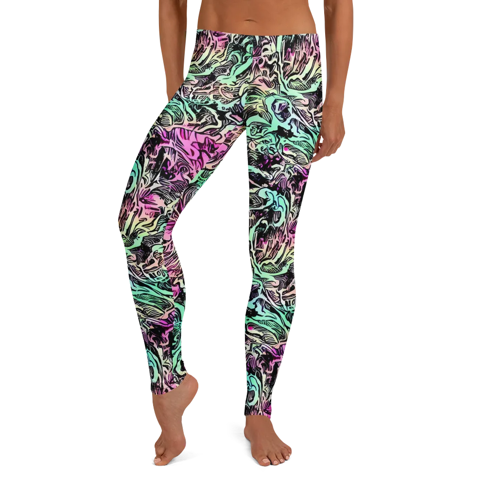 Pastel Voltage on Leggings — Front