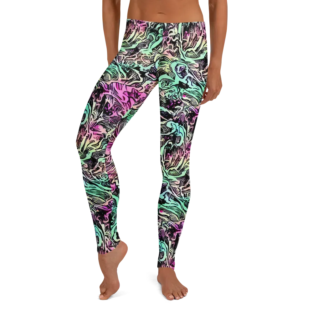 Pastel Voltage on Leggings — Front