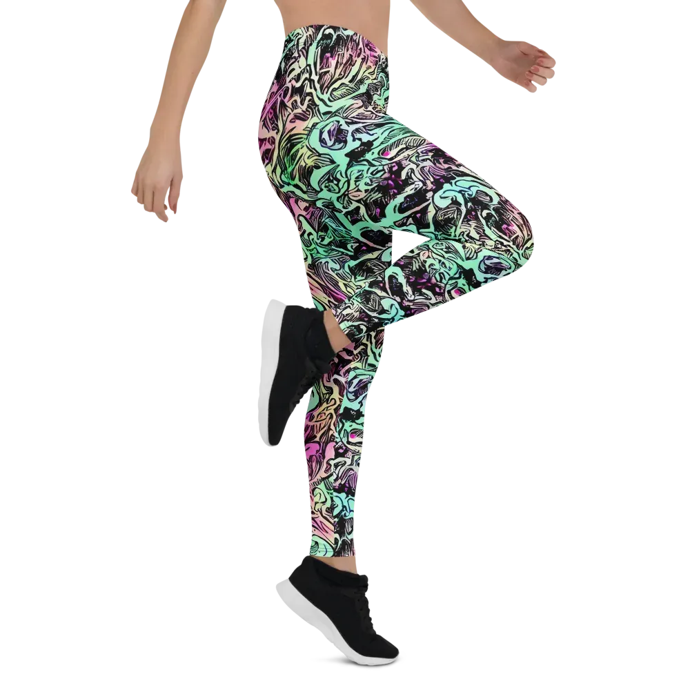 Pastel Voltage on Leggings — Right