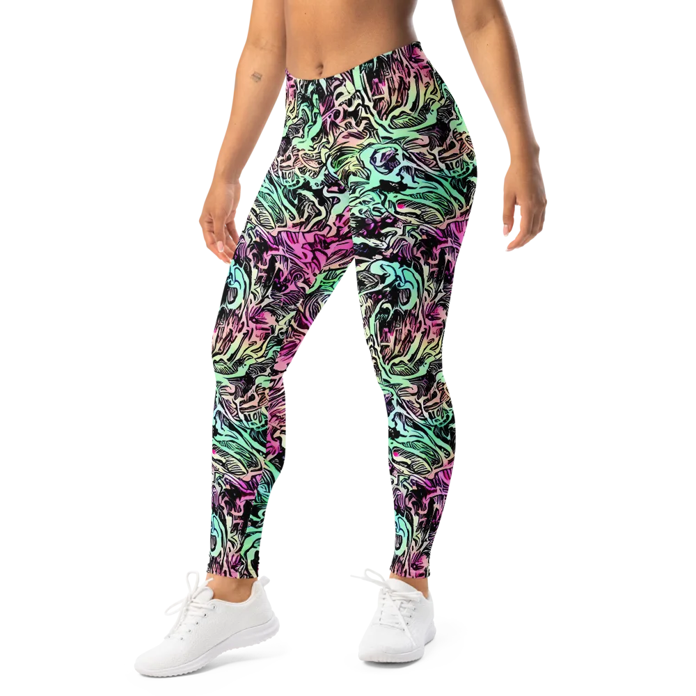 Pastel Voltage on Leggings — Left Front
