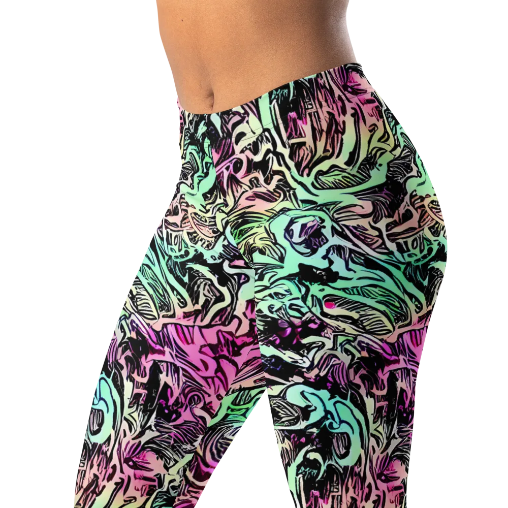 Pastel Voltage on Leggings — Left Front