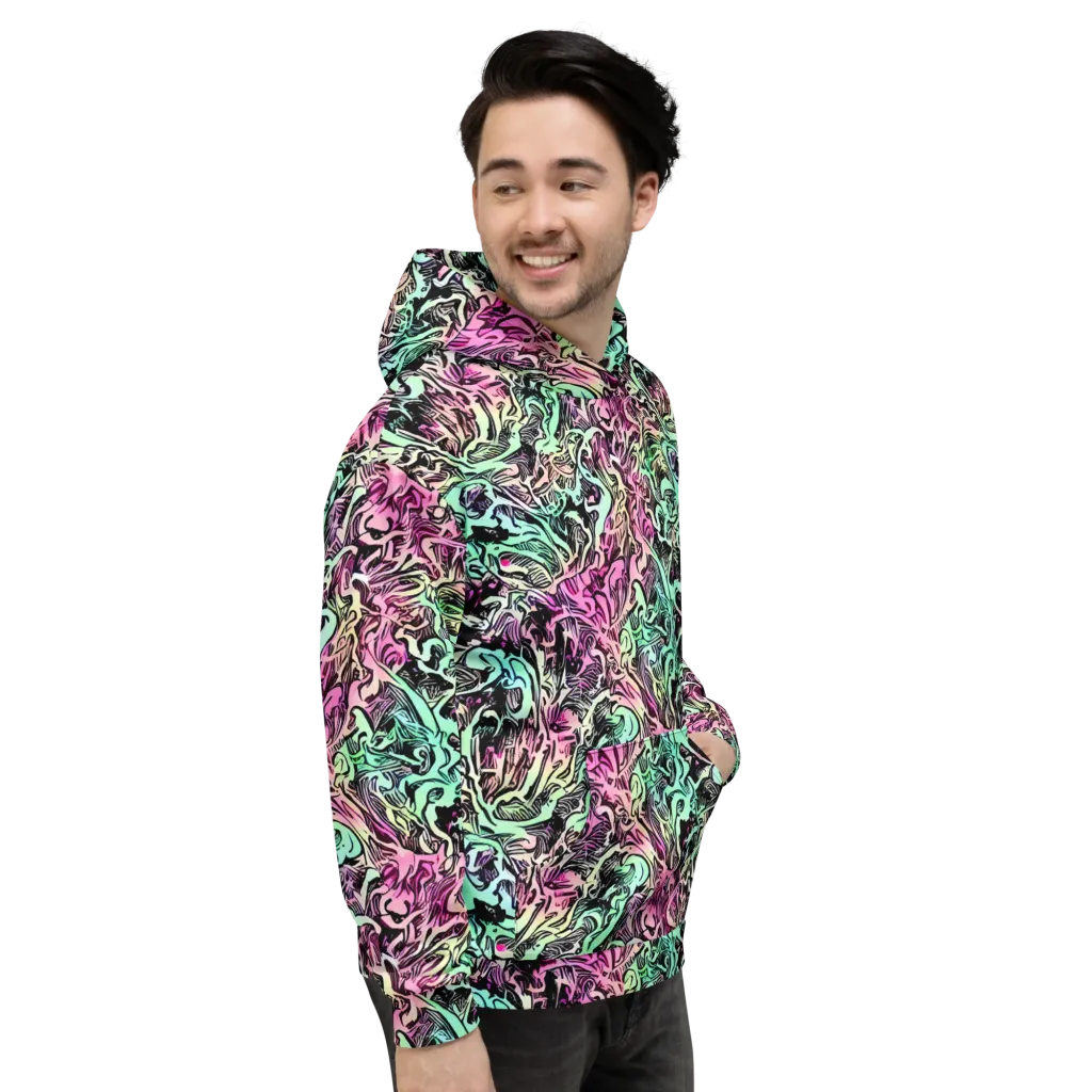 Pastel Voltage on Hoodie — Right