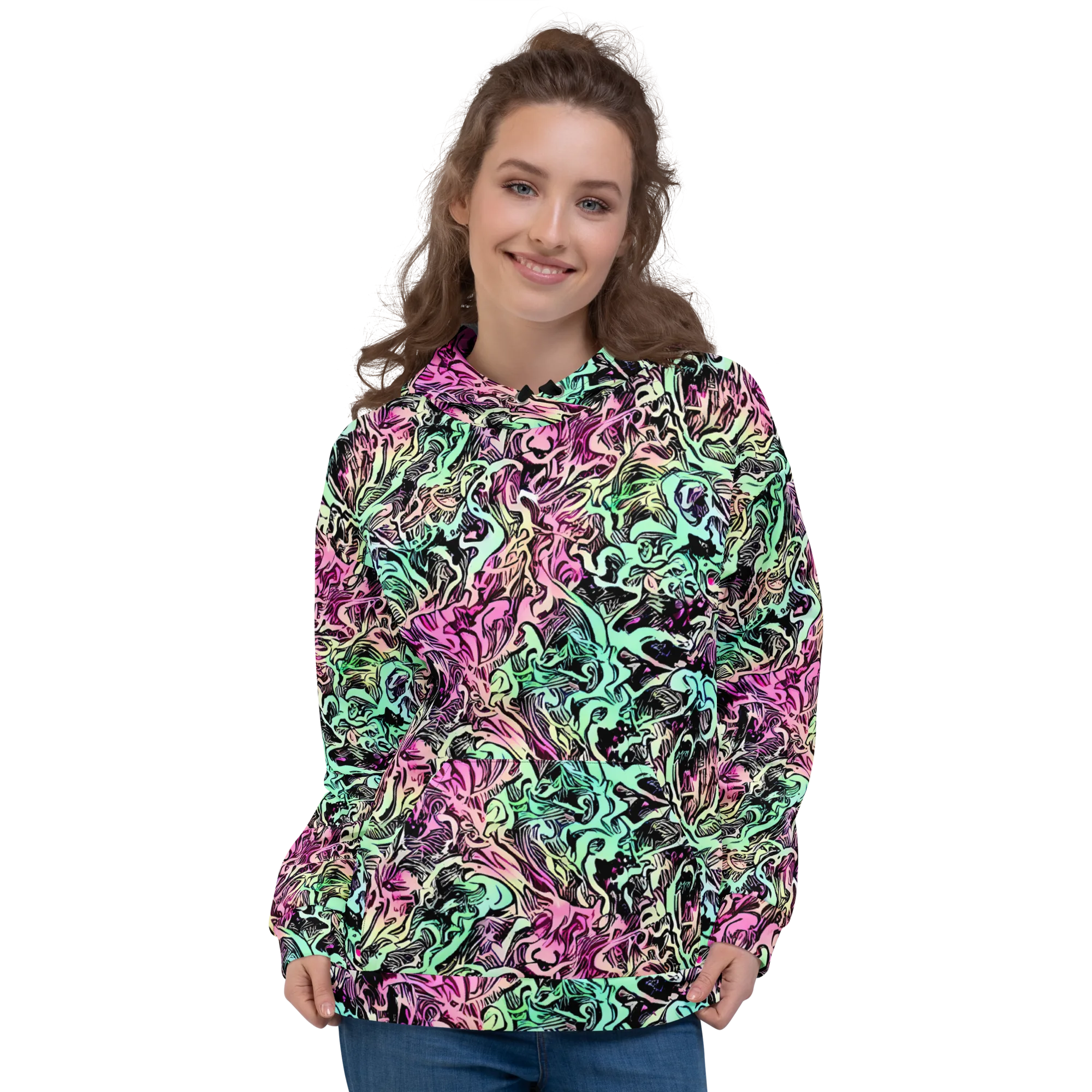 Pastel Voltage on Hoodie — Front