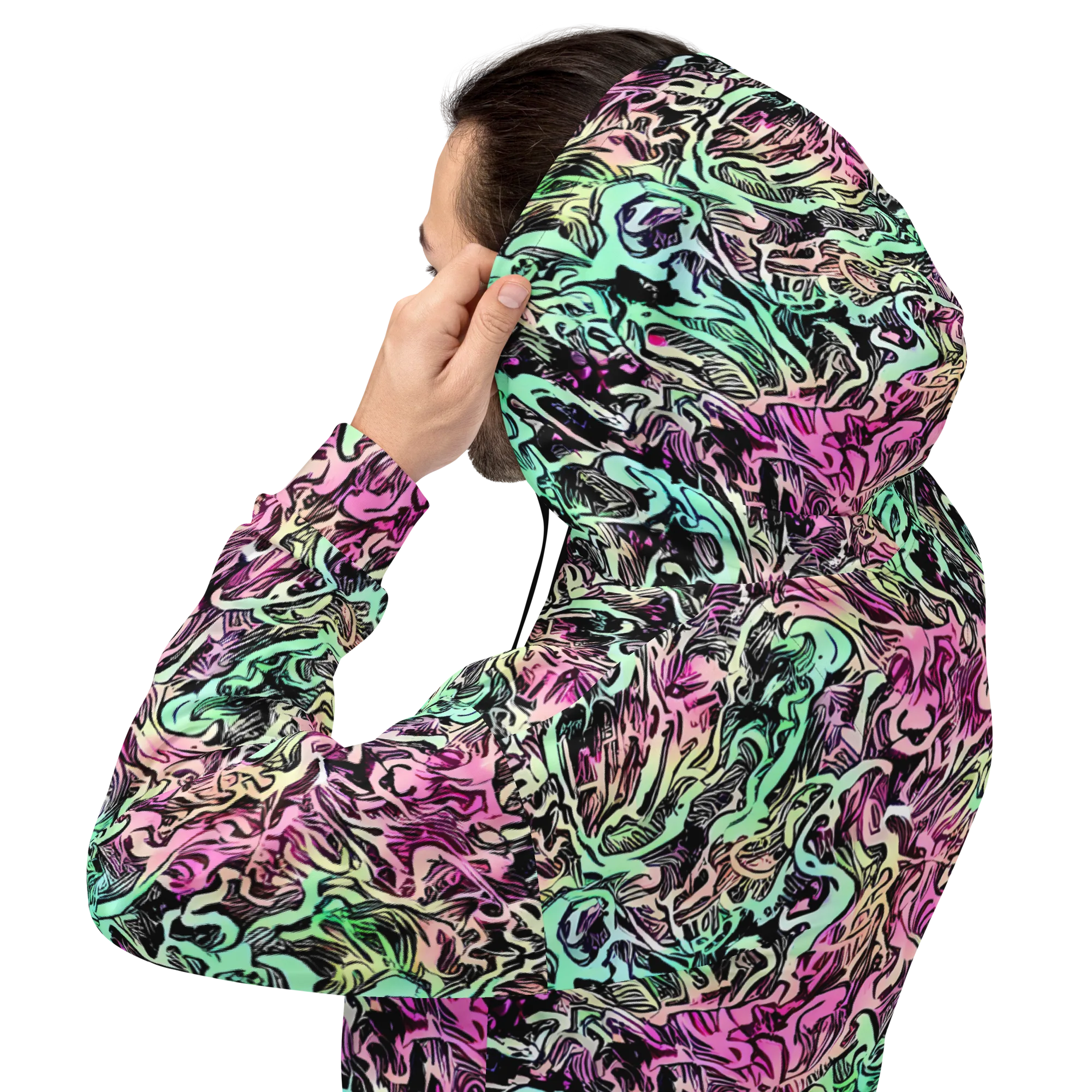 Pastel Voltage on Hoodie — Back